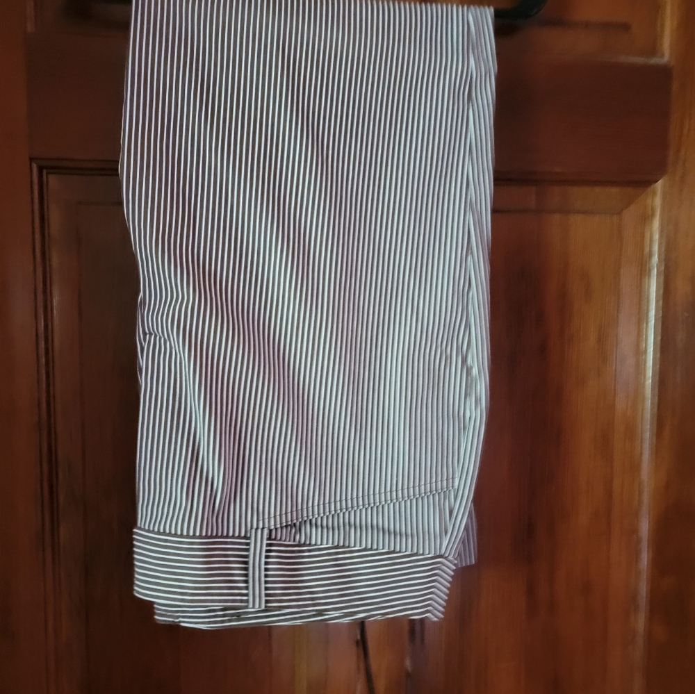 Womens Striped Black and White Pants